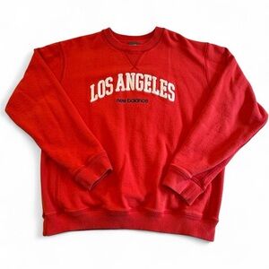 New Balance Made in USA Los Angeles Crewneck Sweatshirt Red XL